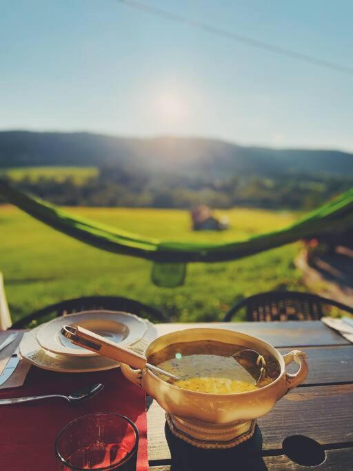 Polanka Beskid Niski Cute Cabin With Spectacular Views Hanczowa ภายนอก รูปภาพ