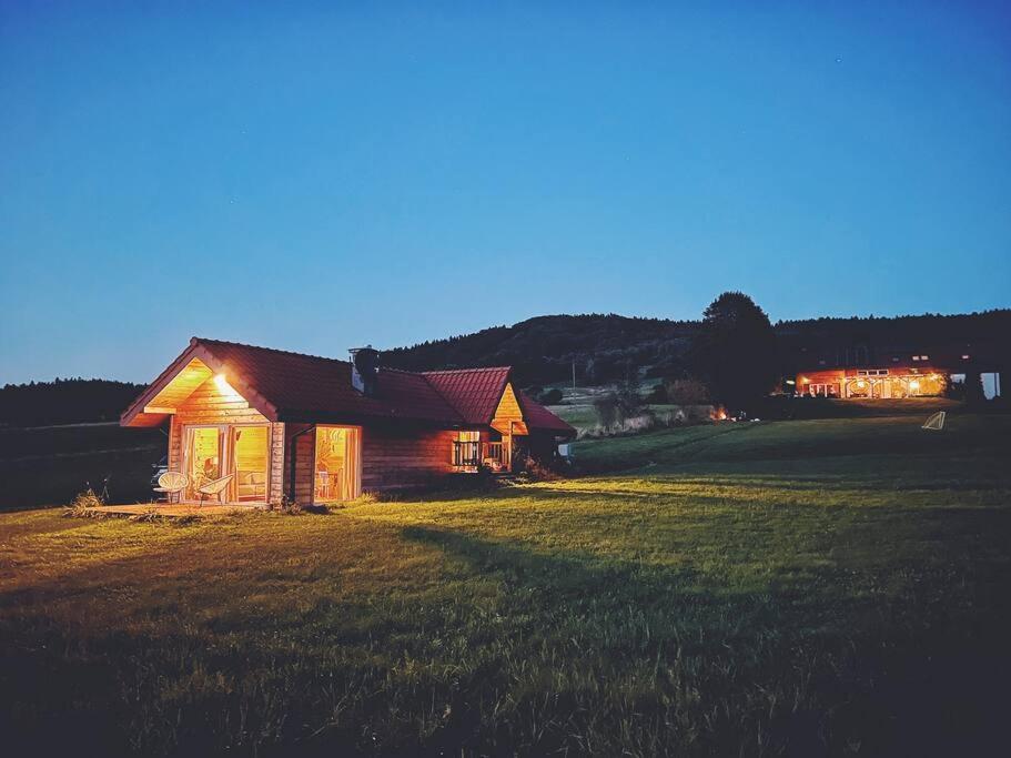 Polanka Beskid Niski Cute Cabin With Spectacular Views Hanczowa ภายนอก รูปภาพ