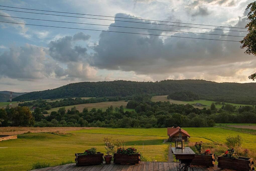 Polanka Beskid Niski Cute Cabin With Spectacular Views Hanczowa ภายนอก รูปภาพ