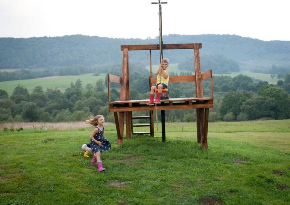 Polanka Beskid Niski Cute Cabin With Spectacular Views Hanczowa ภายนอก รูปภาพ