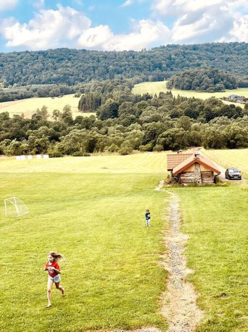 Polanka Beskid Niski Cute Cabin With Spectacular Views Hanczowa ภายนอก รูปภาพ