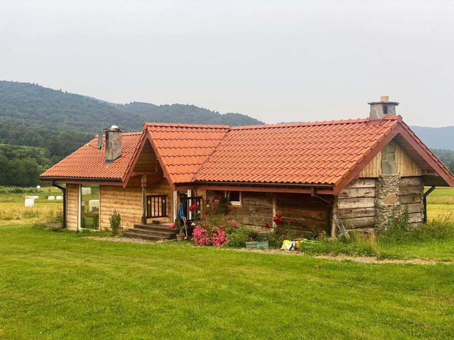 Polanka Beskid Niski Cute Cabin With Spectacular Views Hanczowa ภายนอก รูปภาพ