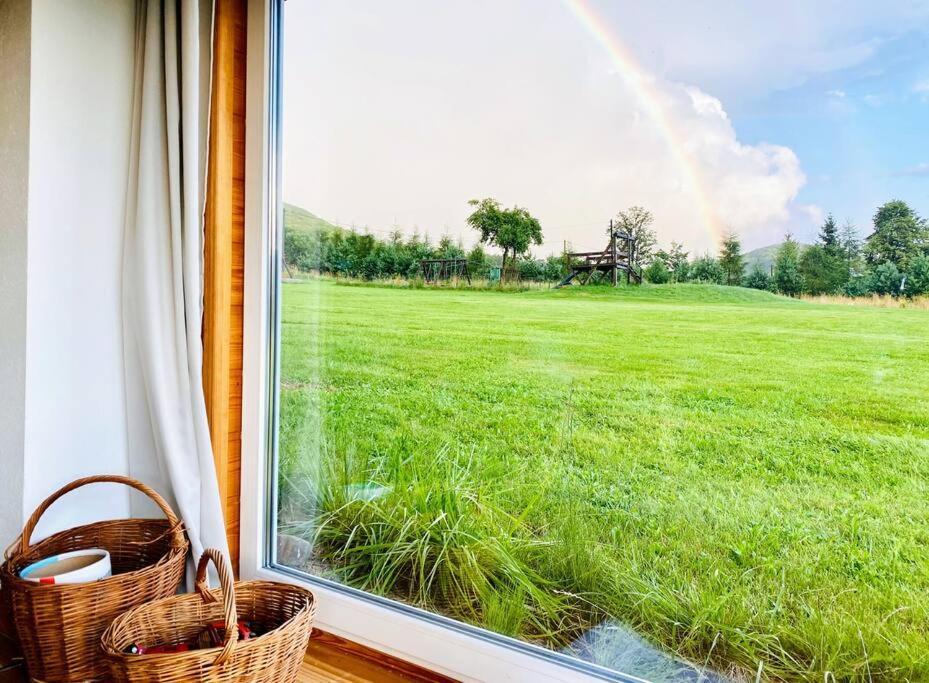 Polanka Beskid Niski Cute Cabin With Spectacular Views Hanczowa ภายนอก รูปภาพ